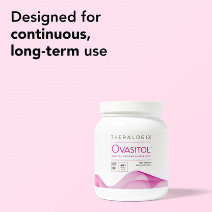 Theralogix Ovasitol Inositol Powder - 90-DaySupply - Myo-Inositol & D-Chiro Inositol forHormone Balance & Ovarian FunctionSupport - 400 g (180 Servings)
